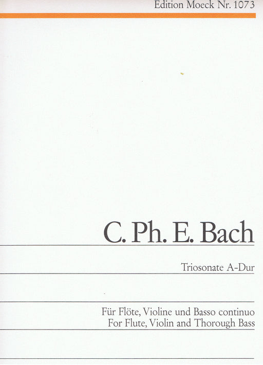 C. P. E. Bach: Trio Sonata in A Major for Flute, Violin and Basso Continuo