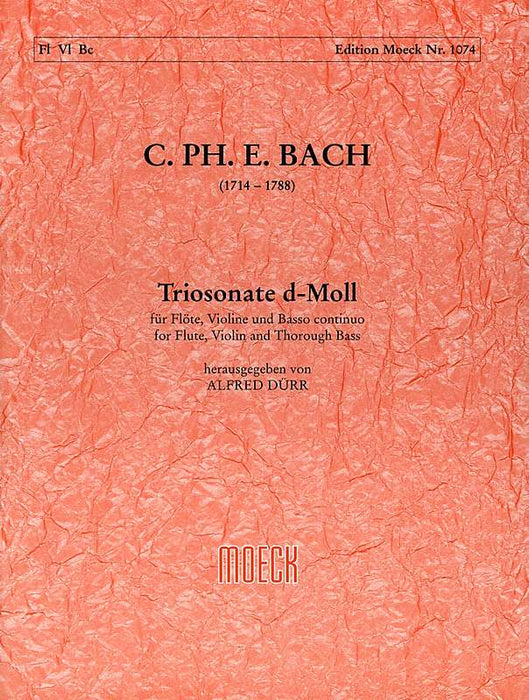 C. P. E. Bach: Trio Sonata in D Minor for Flute, Violin and Basso Continuo