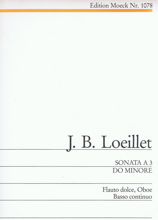 Loeillet: Sonata in C Minor for Treble Recorder, Oboe and Basso Continuo