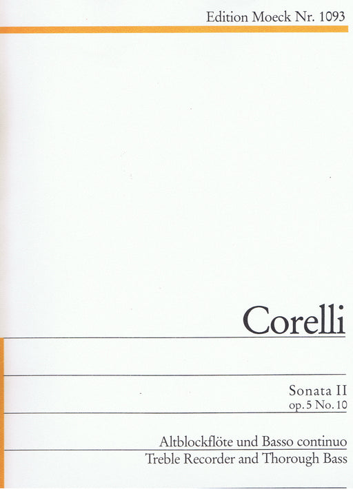 Corelli: Sonata II in G Major for Treble Recorder and Basso Continuo