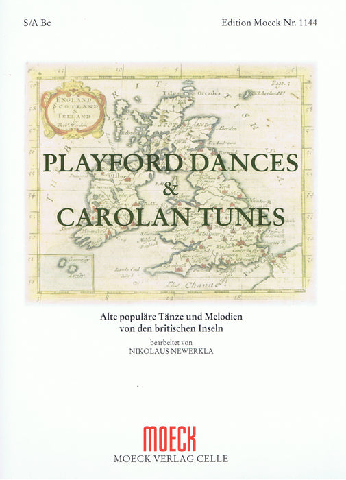 Newerkla (ed.): Playford Dances & Carolan Tunes for One or Two Recorders and Basso Continuo