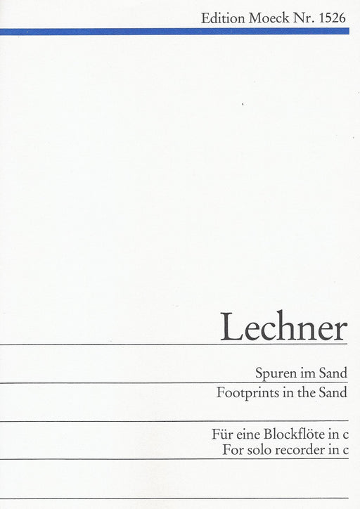 Lechner: Footprints in the Sand for Recorder in C