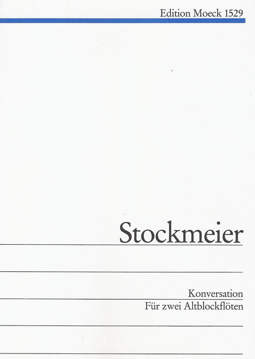 Stockmeier: Konversation for 2 Treble Recorders