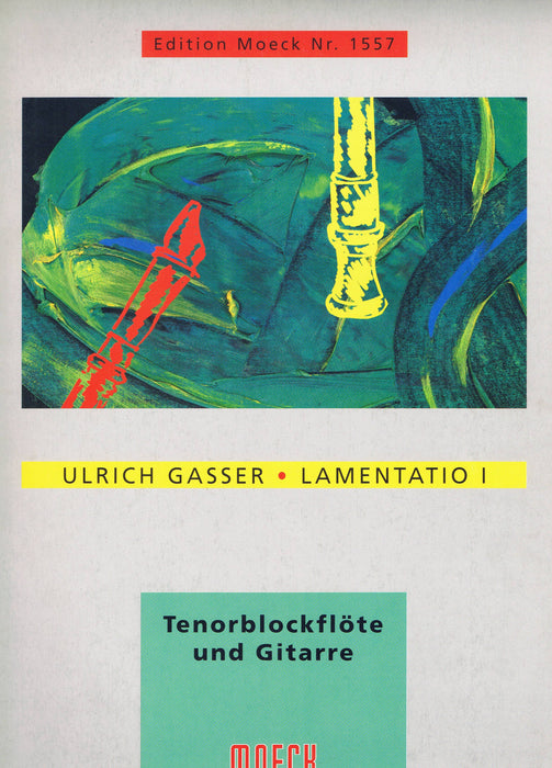Gasser: Lamentatio I for Tenor Recorder and Guitar