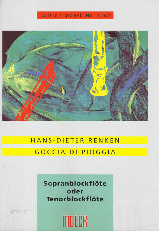 Renken: Goccia di Pioggia for Descant or Tenor Recorder