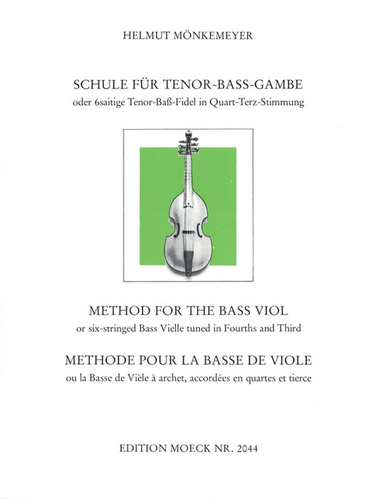 Monkemeyer: Method for the Bass Viol