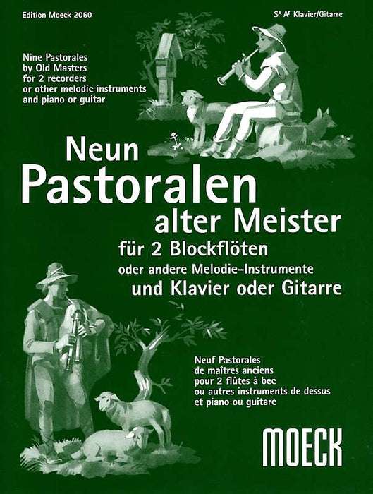 Various: 9 Pastorales by Old Masters for 2 Recorders and Keyboard - Solo Parts
