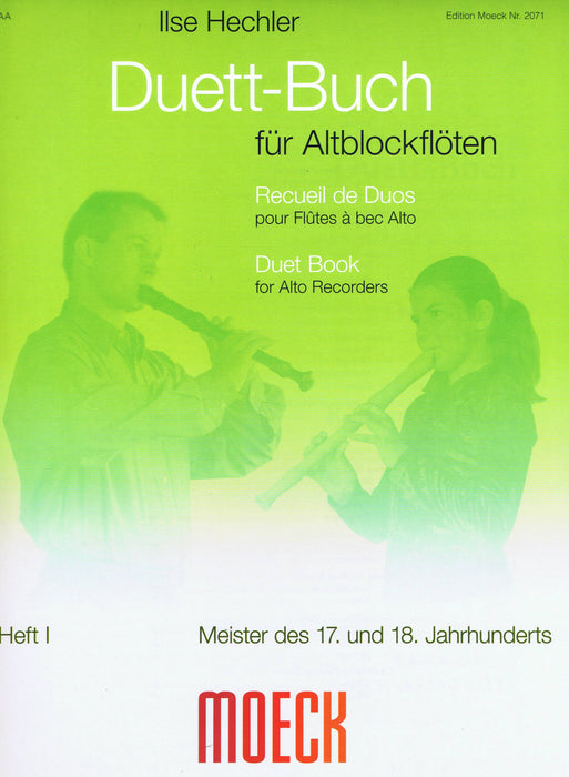Hechler (ed.): Duet Book for Alto Recorders, Vol. 1