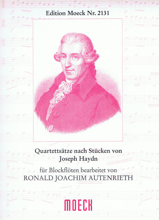 Autenrieth (ed.): Arrangements of Pieces by Haydn for Recorder Quartet