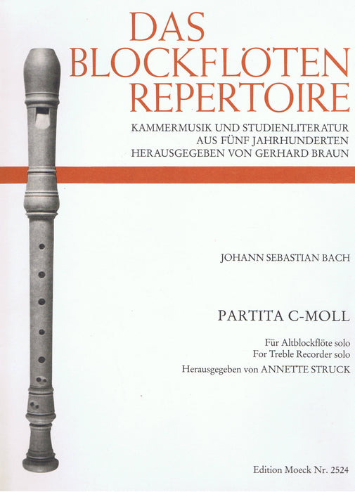 Bach: Partita in C Minor for Treble Recorder Solo
