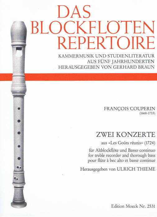 Couperin: Two Concerts for Treble Recorder and Basso Continuo