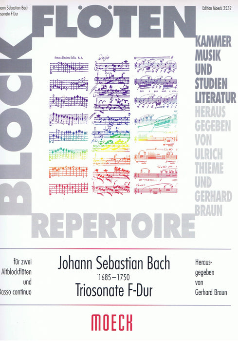 Bach: Trio Sonata in F Major for 2 Treble Recorders and Basso Continuo