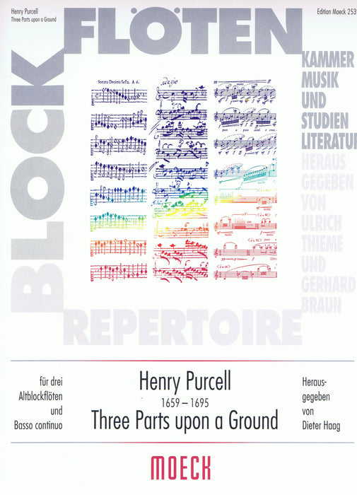 Purcell: Three Parts Upon a Ground for 3 Treble Recorders and Basso Continuo