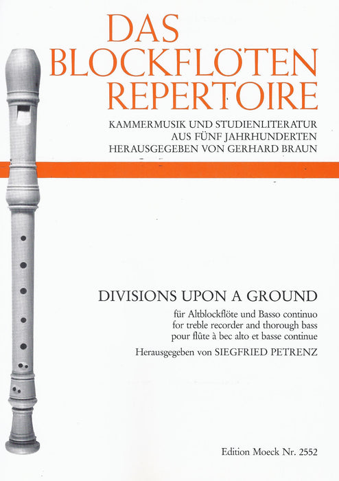 Various: Divisions upon a Ground for Treble Recorder and Basso Continuo