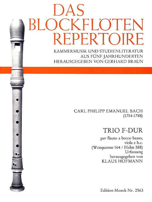 C.P.E Bach: Trio Sonata in F Major for Bass Recorder, Viola and Basso Continuo