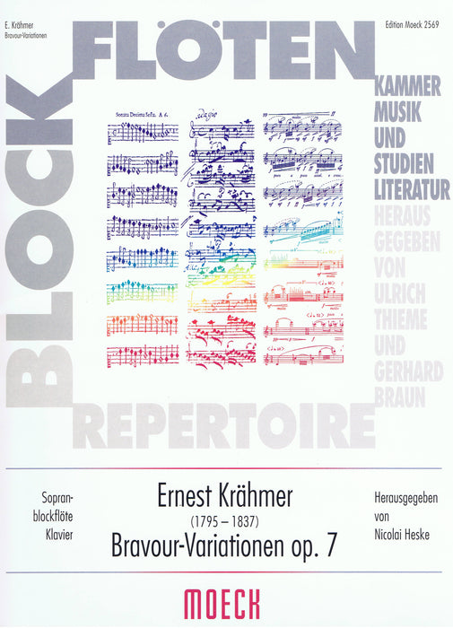 Krahmer: Bravour-Variations Op. 7 for Descant Recorder and Piano