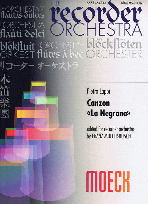 Lappi: Canzon "La Negrona" for Recorder Orchestra