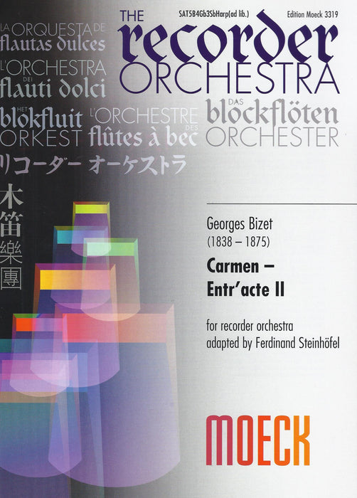 Bizet: Carmen - Entr'acte II for Recorder Orchestra