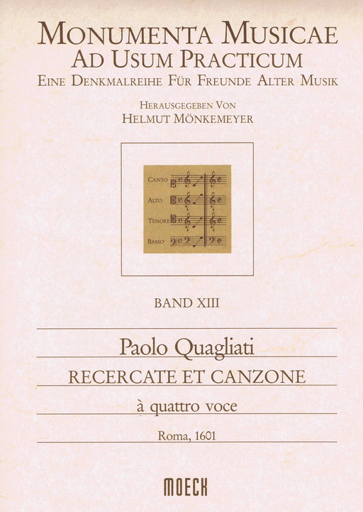 Quagliati: Recercate et Canzone in 4 Parts