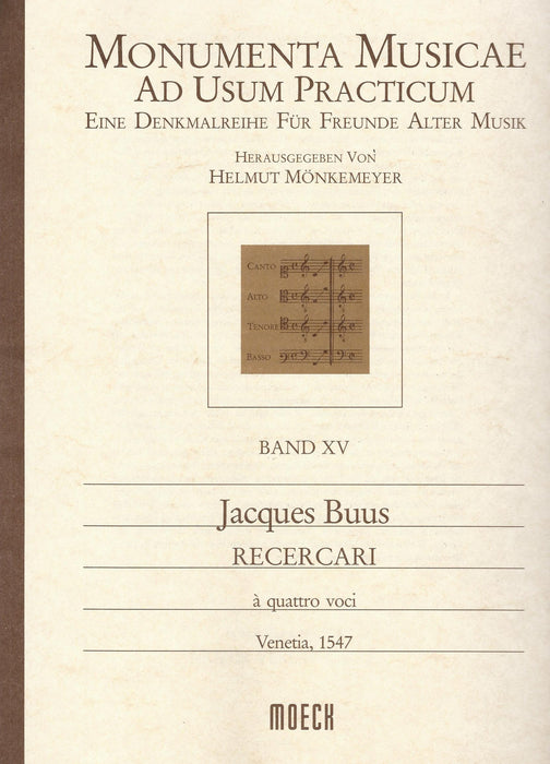 Buus: Recercari in 4 Parts, 1547