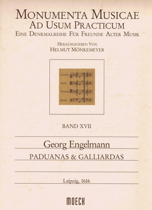 Engelmann: Paduanas and Galliardas in 5 Parts (1616)