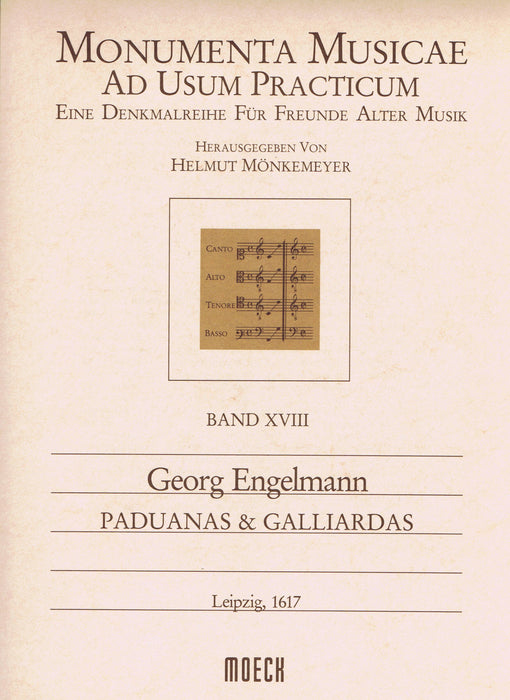 Engelmann: Paduanas and Galliardas in 5 Parts (1617)
