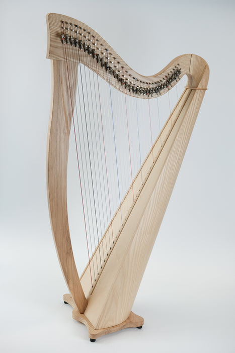 Heritage 34 String Round Back Lever Harp in Ash