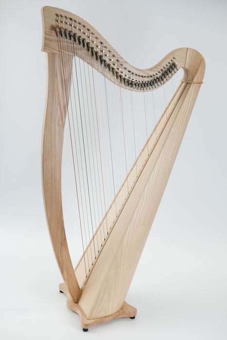 Heritage 34 String Round Back Lever Harp in Ash