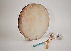 EMS 14" x 2" Frame Drum with Beater and Fitted Case