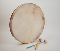 EMS 22" x 2" Frame Drum with Beater and Fitted Case