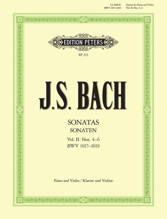 Bach: 6 Sonatas for Violin and Harpsichord, Vol. 2 Sonatas 4-6