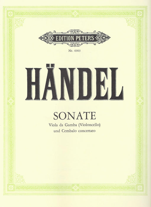 Handel: Sonata for Viola da Gamba and Harpsichord Concertato