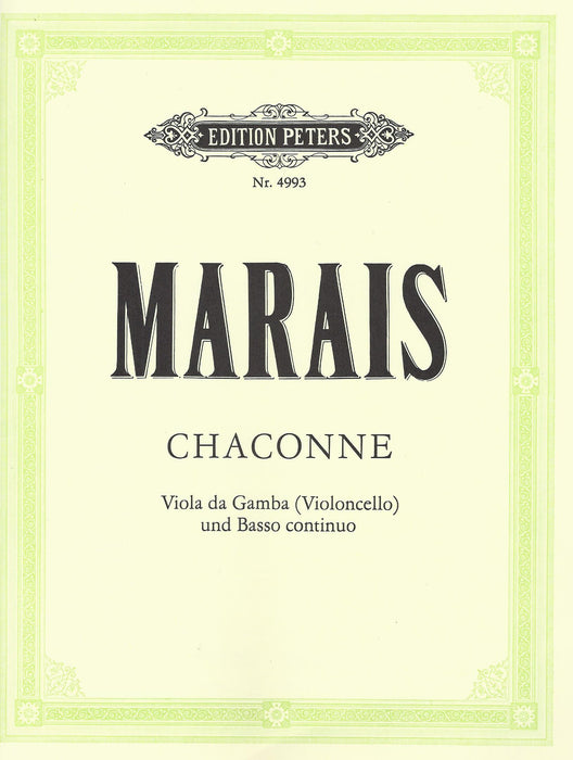 Marais: Chaconne for Viola da Gamba and Basso Continuo