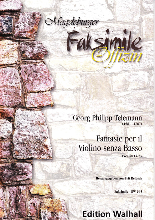 Telemann: Fantasias for Violin Without Bass