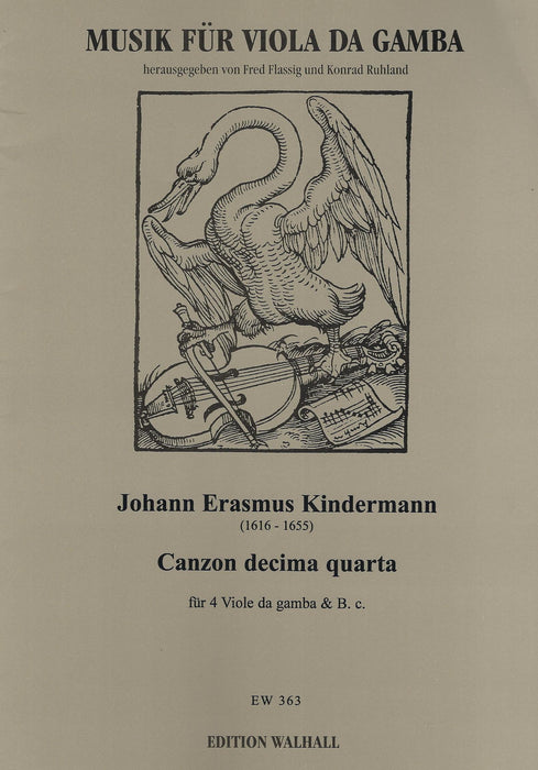 Kindermann: Canzon Decima Quarta for 4 Viols and Basso Continuo