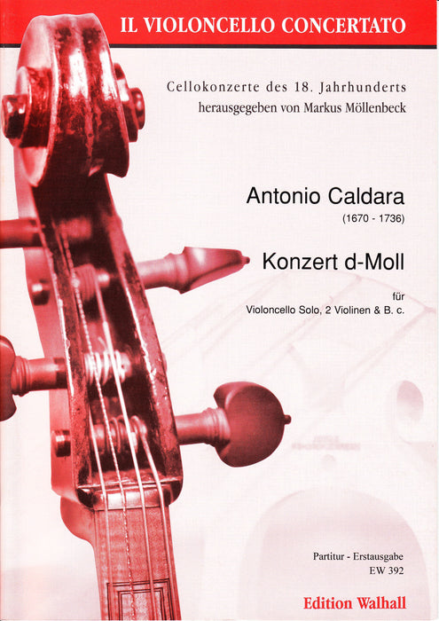 Caldara: Concerto in D Minor for Violoncello, Strings and Basso Continuo - Score