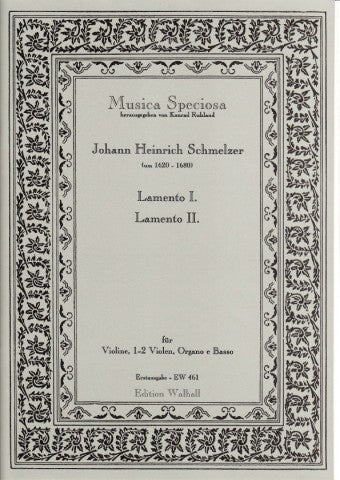 Schmelzer: Lamentos I & II for Violin, 2 Violas, Organ and Bass Instrument