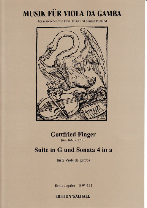 Finger: Suite in G Major and Sonata No. 4 in A Minor for 2 Bass Viols