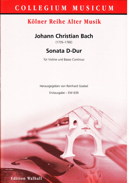 J. C. Bach: Sonata in D Major for Violin and Basso Continuo
