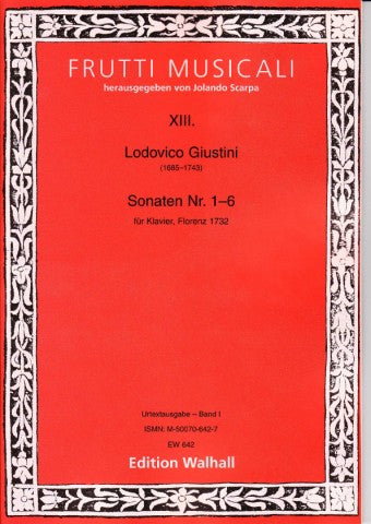 Giustini: Sonatas Nos. 1-6 for Piano