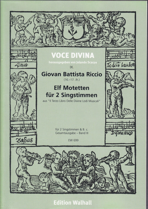 Riccio: 11 Motets for 2 Voices and Basso Continuo