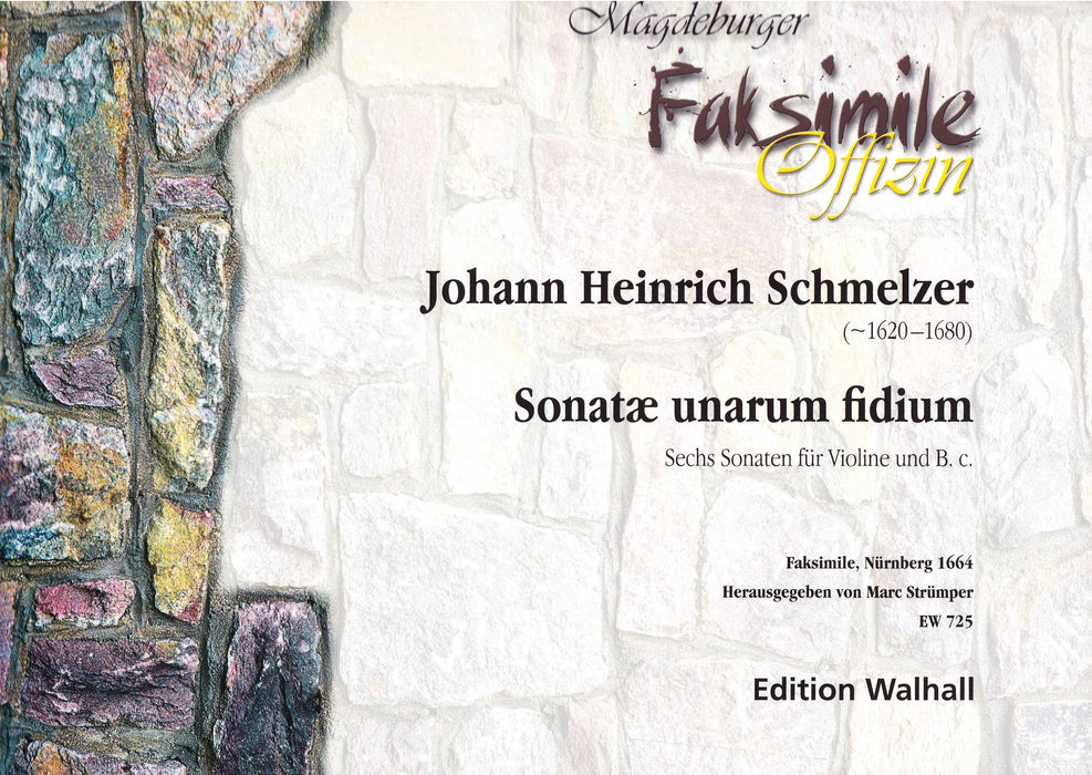 Schmelzer: Sonatae unarum fidium - 6 Sonatas for Violin and Basso Continuo