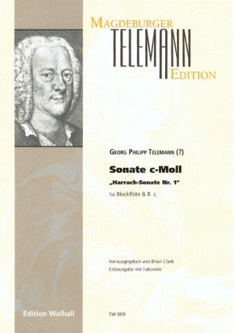 Telemann: Sonata in C Minor "Harrach Sonata No. 1" for Treble Recorder and Basso Continuo
