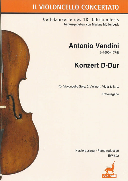 Vandini: Concerto in D Major for Violoncello - Piano Reduction