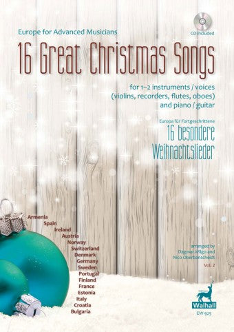 Various: 16 Great Christmas Songs for 1-2 Voices or Instruments and Piano or Guitar
