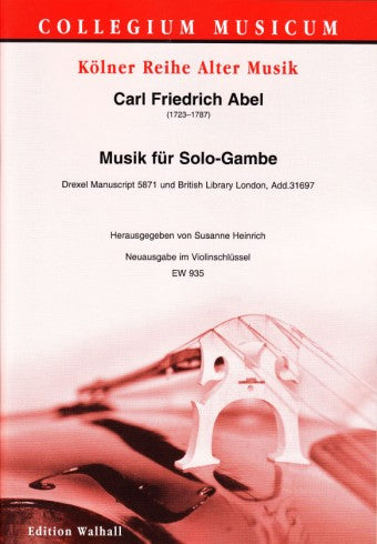 Abel: Music for Viola da Gamba Solo