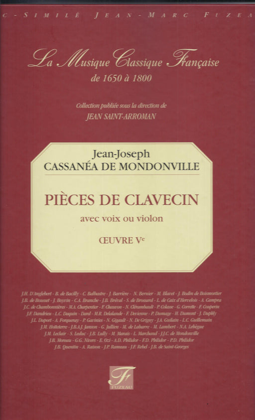 de Mondonville: Pieces de Clavecin avec Voix ou Violon, Op. 5