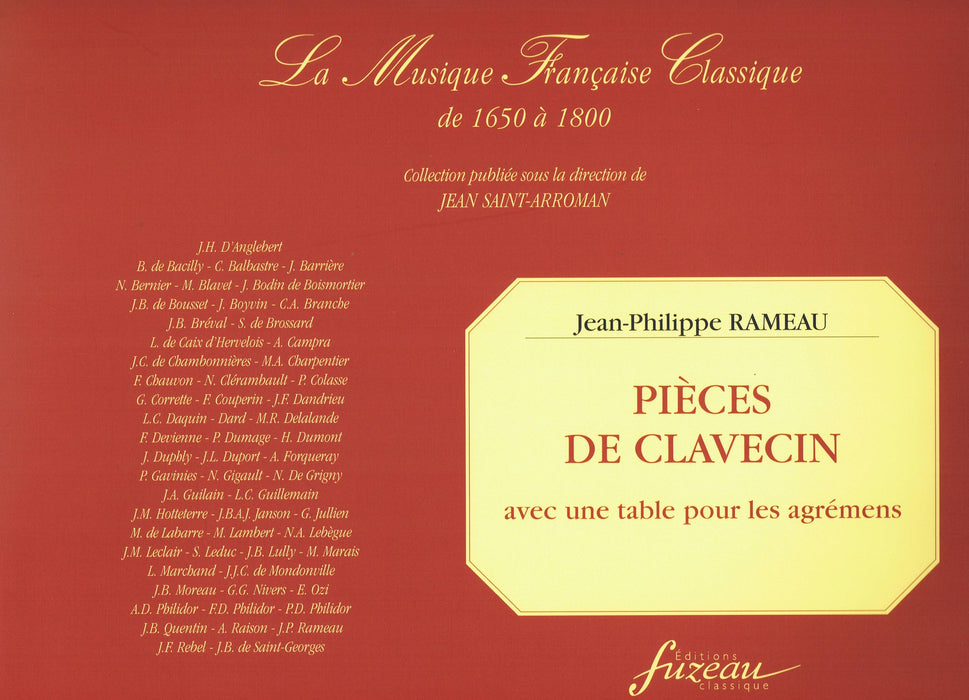 Rameau: Pieces de Clavecin avec une Table pour les agremens