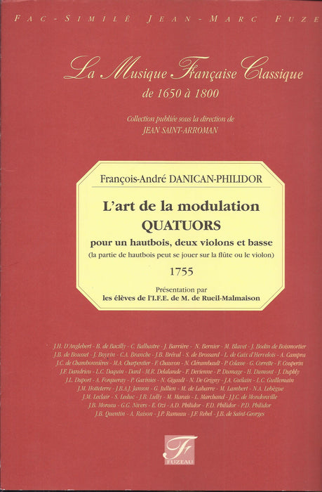 Danican-Philidor: L'art de la modulation - Quartets for Oboe, 2 Violins and Basso Continuo (1755)