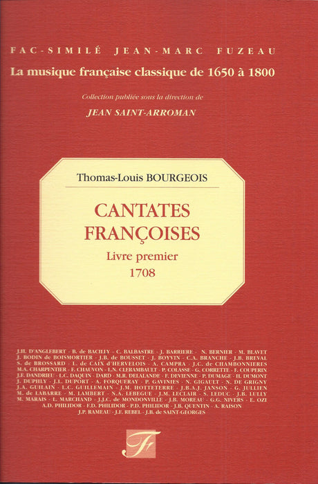 Bourgeois: Cantates Francaises, Livre Premier (1708)